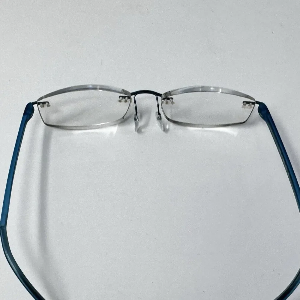 Silhouette 5379 40 6056 Teal Rimless Eyeglass Frames 17-135 Made in Austria